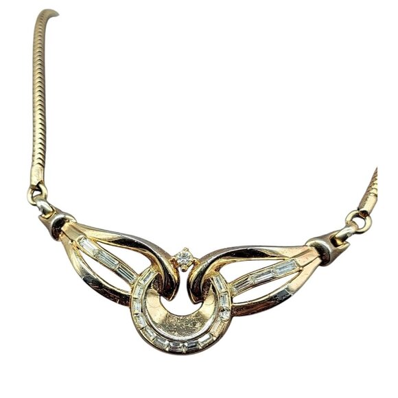 Crown Trifari Carousel Necklace Alfred Philippe 1954 Book Piece Pat Pend 16" - Picture 4 of 15